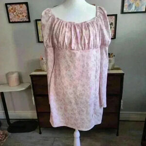 Missguided ditsy floral milkmaid dress size 12 (8)